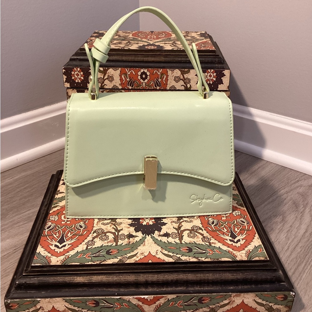 Style Diva Leather Handbag (mint)